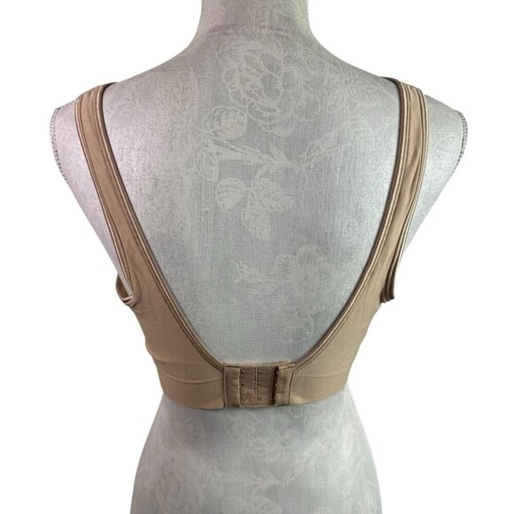 BALI Comfort Women's L Wireless Bra Beige NWT - Picture 2 of 11